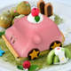 Pictured is the real-world Kirby car cake.